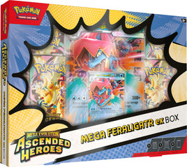 Pokemon TCG Ascended Heroes Mega Feraligatr ex Box (Limit 1 Per Household)