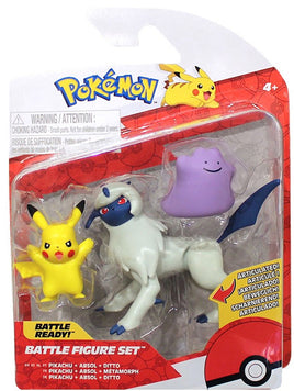 Pokemon Battle Figure 3 Pack Pikachu + Absol + Ditto