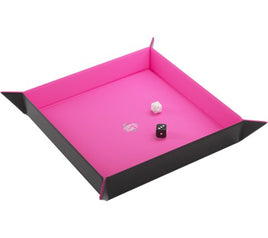 Magnetic Dice Tray: Square (Black/Pink)