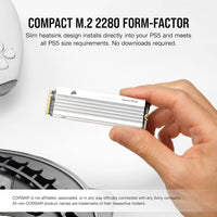 2TB Corsair M.2 SSD Expansion for PS5 MP600 Pro LPX (White)