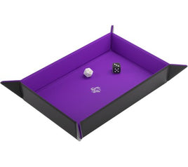 Magnetic Dice Tray: Rectangular (Black/Purple)