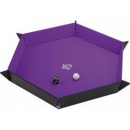 Magnetic Dice Tray: Hexagonal (Black/Purple)