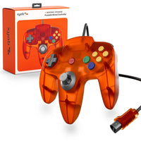 Proto64 Wired Controller (Fire Orange) for Nintendo 64