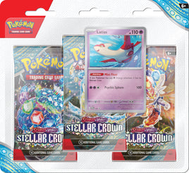 Pokemon TCG Stellar Crown 3-Pack Blister (Latias)