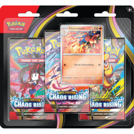 Pokemon TCG Chaos Rising 3-Pack Blister (Charmeleon) (Limit 1 Per Household)