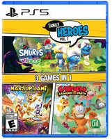 Family Heroes Vol. 1  (The Smurfs: Mission Vileaf, Marsupilami: Hoobadventure, & Garfield Lasagna Party)