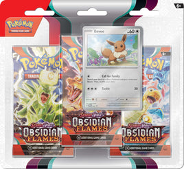 Pokemon TCG Obsidian Flames 3-Pack Blister (Eevee)