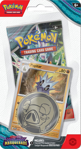 Pokemon TCG Twilight Masquerade Checklane Blister (Pupitar)