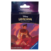 Disney's Lorcana: Shimmering Skies Aladdin Heroic Outlaw 65 Card Sleeve Set