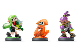 Splatoon Inkling Girl, Inkling Squid, & Inkling Boy Amiibo 3-Pack (Alt Colors) (Pre-Owned)