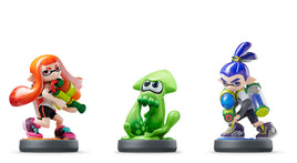 Splatoon Inkling Girl, Inkling Squid, & Inkling Boy Amiibo 3-Pack (Pre-Owned)