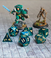 FanRoll Metal 16mm Dice Set (Turquoise)