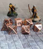 FanRoll Metal 16mm Dice Set (Antique Copper)