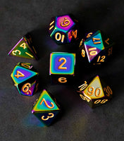 FanRoll Metal 16mm Dice Set (Torched Rainbow)