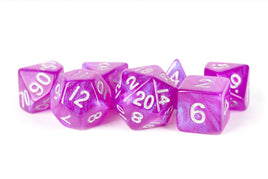 FanRoll Acrylic 16mm Polyhedral Dice Set (Stardust Purple)