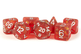 FanRoll Resin 16mm Dice Set (Icy Opal Red)