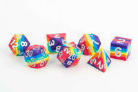 FanRoll Sharp Edge Silicone Rubber 16mm Dice Set (Rainbow)