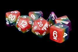 FanRoll Resin 16mm Dice Set (Rainbow)