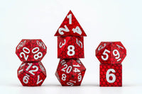 FanRoll Dragon Storm Silicone Polyhedral Dice Set (Red Dragon Scales)