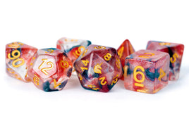 FanRoll Resin 16mm Dice Set (Unicorn Phoenix Ash)