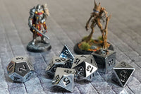 FanRoll Metal 16mm Dice Set (Silver)