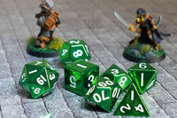 FanRoll Metal 16mm Dice Set (Green)