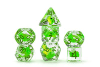 FanRoll Dragon Storm Resin Polyhedral Dice Set (Green Dragon)