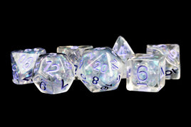 FanRoll Resin 16mm Dice Set (Pearl w/ Purple Numbers)