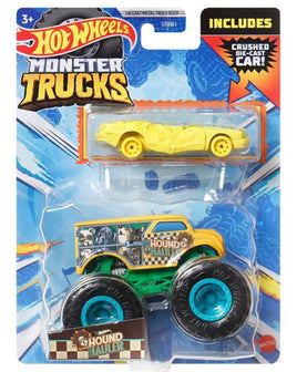 Hot Wheels Monster Trucks Hound Hauler + Car