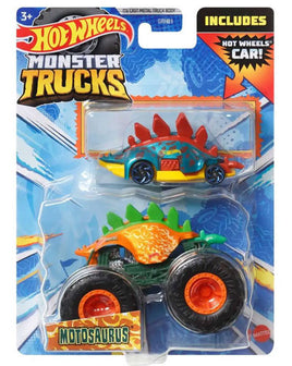 Hot Wheels Monster Trucks Motosaurus + Car