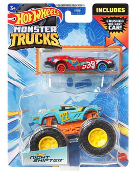 Hot Wheels Monster Trucks Night Shifter + Car