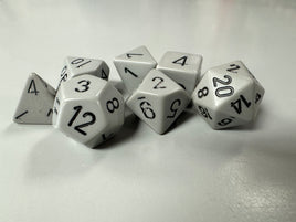 Chessex Dice Opaque Dark Grey/Black 7-Die Set