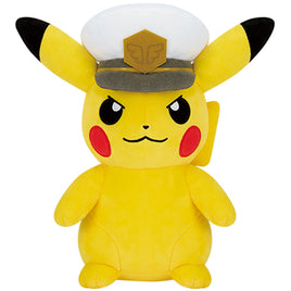 Pokemon Captain Pikachu (Mouth Closed) 11" Plush Toy