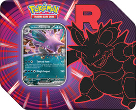 Pokemon TCG Team Rocket's Nidoking ex Tin