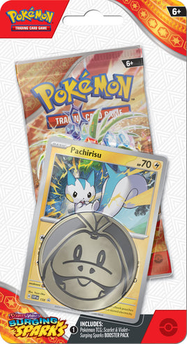 Pokemon TCG Surging Sparks Checklane Blister (Pachirisu)