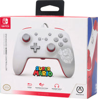 Enhanced Wired Controller (Mario White) For Switch (Pre-Owned)