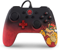 Wired Controller (Bowser Black/Red Portrait) For Switch