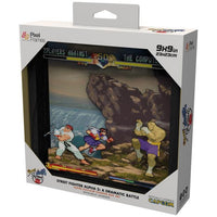 Street Fighter Alpha 2: A Dramatic Battle Pixel Frame (9x9in)