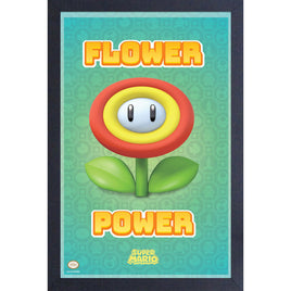 Super Mario Flower Power 11" x 17" Framed Print