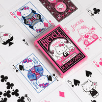 Bicycle Hello Kitty Black & Pink Playing Cards
