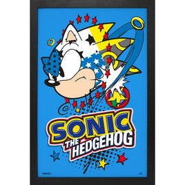 Sonic the Hedgehog Pop Art 11" x 17" Framed Print