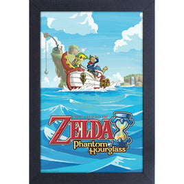 Legend of Zelda Phantom Hourglass Sailing 11" x 17" Framed Print
