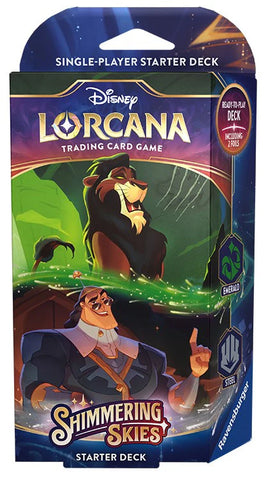 Disney's Lorcana: Shimmering Skies Starter Deck (Emerald/Steel)