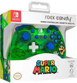 Rock Candy Wired Controller Luigi for Switch
