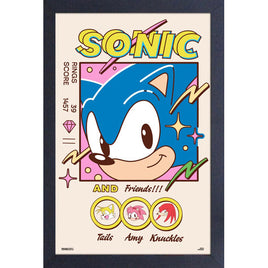 Sonic the Hedgehog Sonic & Friends 11" x 17" Framed Print