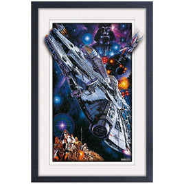Star Wars Millenium Falcon 11" x 17" Framed Print