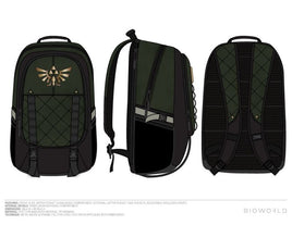 The Legend of Zelda: Green And Black Backpack W/ Webbing