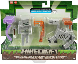Minecraft 3.25" Skeleton & Trap Horse Deluxe Figure