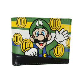 Super Mario Bros. Luigi Gold Coins Bifold Wallet