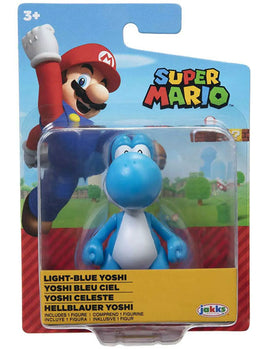 Super Mario Bros Light Blue Yoshi 2.5" Figure